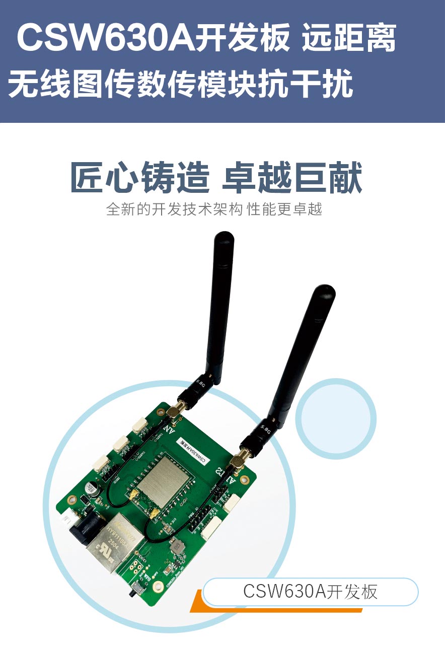 机器人远距离无线数字图传开发板评估板